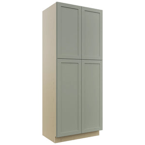 Fabuwood Galaxy Pistachio Green TP362490 Tall Pantry Cabinet, Front View