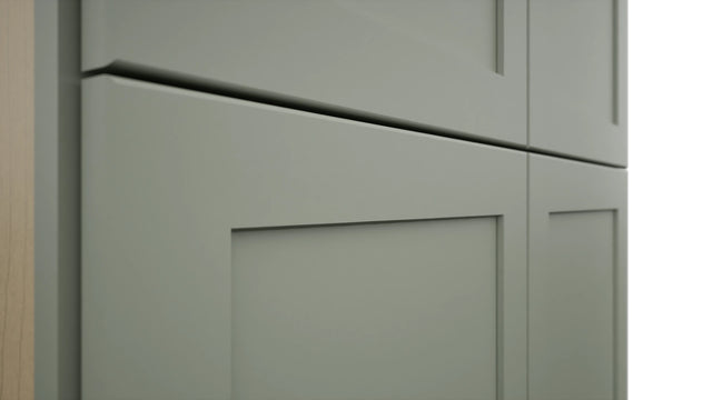Fabuwood Galaxy Pistachio Green TP362490 Tall Pantry Cabinet, Detail View