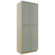 Fabuwood Galaxy Pistachio Green TP362496 Tall Pantry Cabinet, Front View