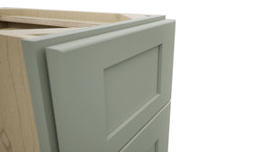 Fabuwood Galaxy Pistachio Green VB12-34 Vanity Base Standard Cabinet, Detail View