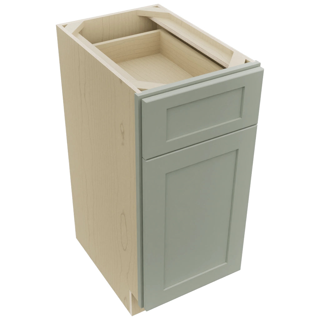 Fabuwood Galaxy Pistachio Green VB15-34 Vanity Base Standard Cabinet, Top View