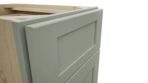 Fabuwood Galaxy Pistachio Green VB15-34 Vanity Base Standard Cabinet, Detail View