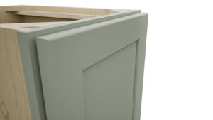 Fabuwood Galaxy Pistachio Green VB15FD Vanity Base Full Height Cabinet, Detail View