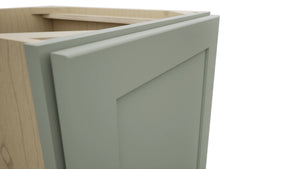 Fabuwood Galaxy Pistachio Green VB18FD Vanity Base Full Height Cabinet, Detail View