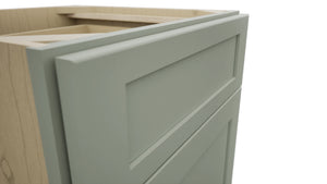 Fabuwood Galaxy Pistachio Green VB21-34 Vanity Base Standard Cabinet, Detail View