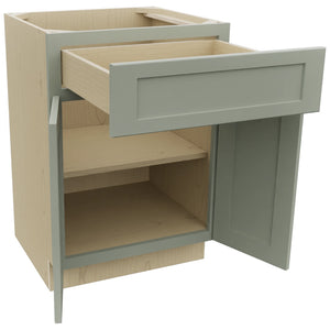Fabuwood Galaxy Pistachio Green VB24-34 Vanity Base Standard Cabinet, Open View