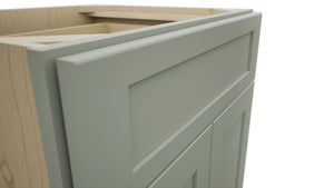 Fabuwood Galaxy Pistachio Green VB24-34 Vanity Base Standard Cabinet, Detail View