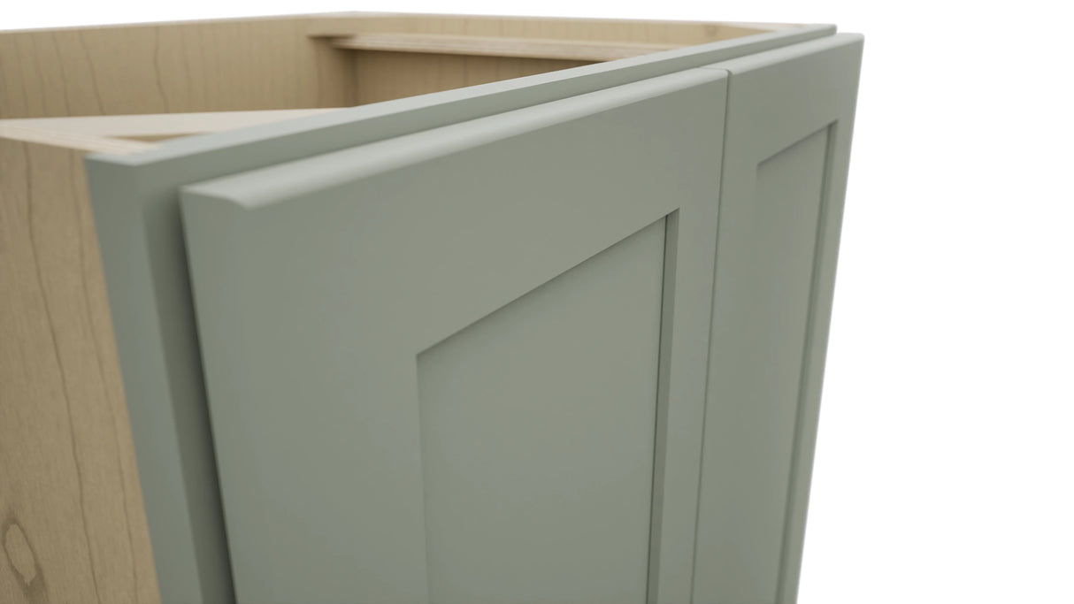 Fabuwood Galaxy Pistachio Green VB27FD Vanity Base Full Height Cabinet, Detail View