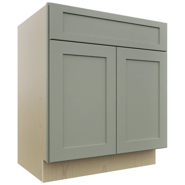 Fabuwood Galaxy Pistachio Green VB30-34 Vanity Base Standard Cabinet, Front View