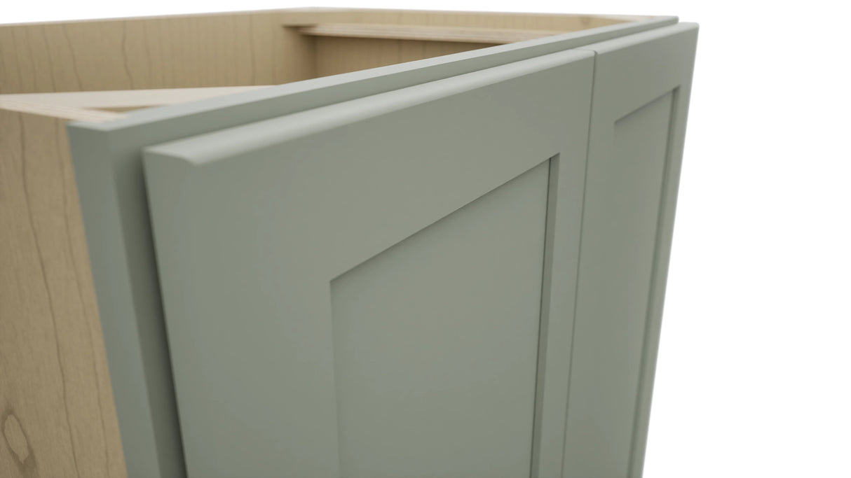 Fabuwood Galaxy Pistachio Green VB30FD Vanity Base Full Height Cabinet, Detail View