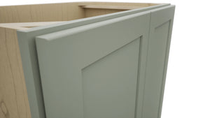 Fabuwood Galaxy Pistachio Green VB33FD Vanity Base Standard Cabinet, Detail View