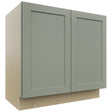 Fabuwood Galaxy Pistachio Green VB36FD Vanity Base Full Height Cabinet, Front View
