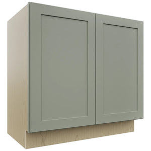 Fabuwood Galaxy Pistachio Green VB36FD Vanity Base Full Height Cabinet, Front View