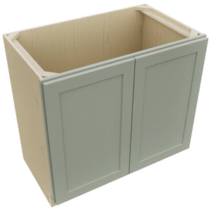 Fabuwood Galaxy Pistachio Green VB36FD Vanity Base Full Height Cabinet, Top View