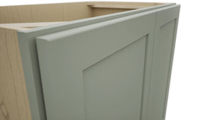 Fabuwood Galaxy Pistachio Green VB36FD Vanity Base Full Height Cabinet, Detail View