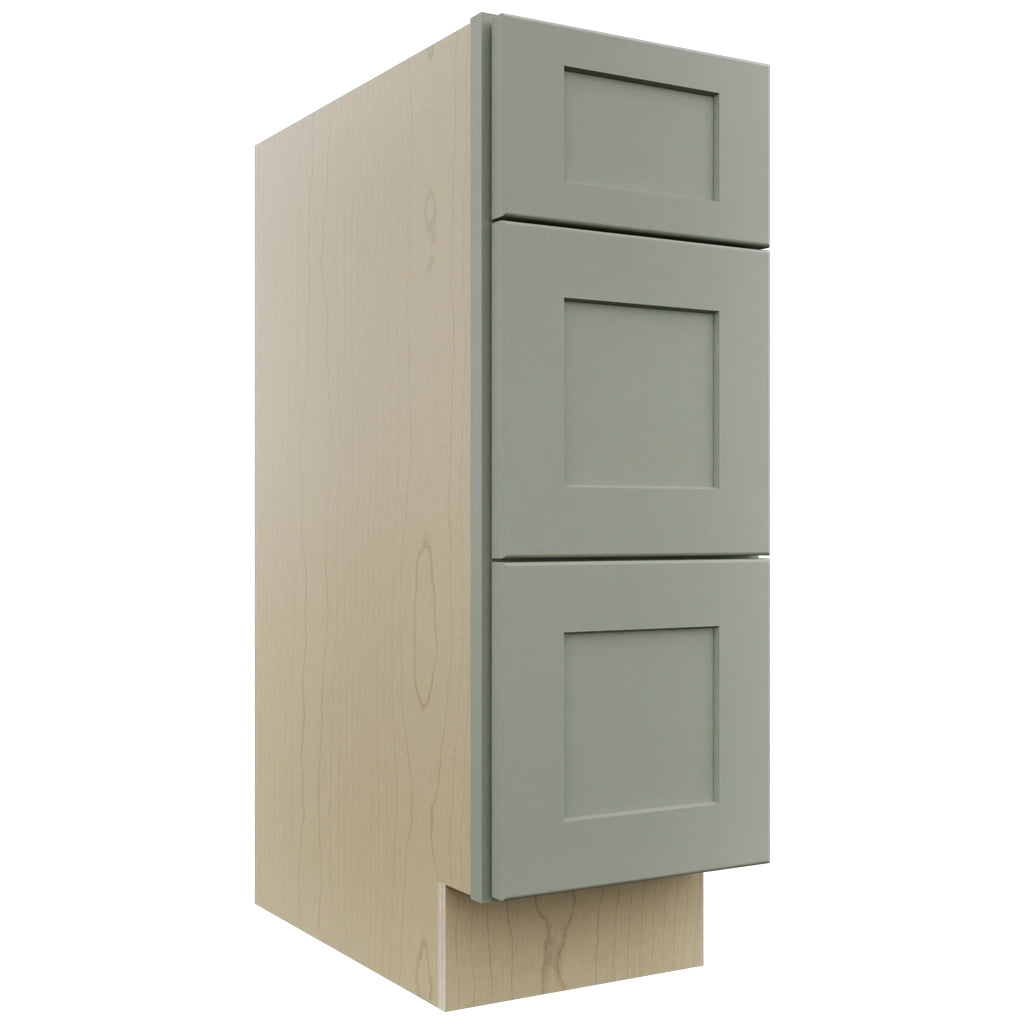 Fabuwood Galaxy Pistachio Green VDB12-34 Vanity Drawer Cabinet, Front View