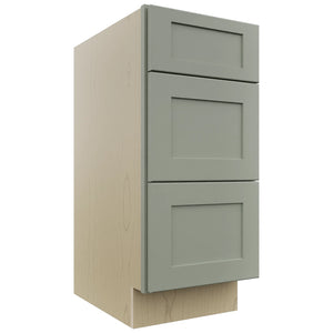 Fabuwood Galaxy Pistachio Green VDB15-34 Vanity Drawer Cabinet, Front View