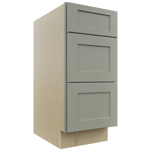 Fabuwood Galaxy Pistachio Green VDB15-34 Vanity Drawer Cabinet, Front View