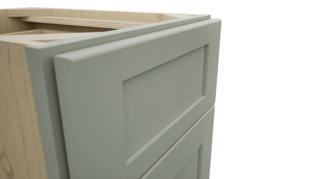 Fabuwood Galaxy Pistachio Green VDB15-34 Vanity Drawer Cabinet, Detail View