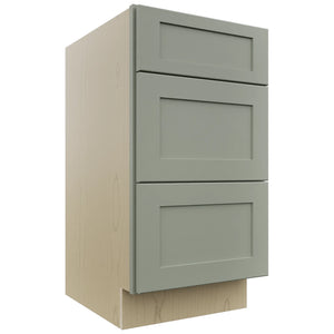 Fabuwood Galaxy Pistachio Green VDB18-34 Vanity Drawer Cabinet, Front View