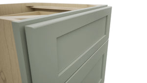 Fabuwood Galaxy Pistachio Green VDB21-34 Vanity Drawer Cabinet, Detail View