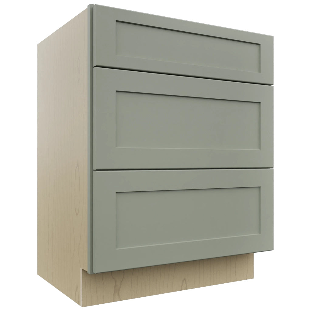 Fabuwood Galaxy Pistachio Green VDB27-34 Vanity Drawer Cabinet, Front View