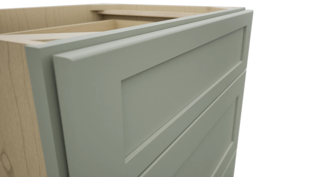 Fabuwood Galaxy Pistachio Green VDB27-34 Vanity Drawer Cabinet, Detail View