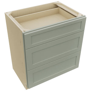 Fabuwood Galaxy Pistachio Green VDB30-34 Vanity Drawer Cabinet, Top View