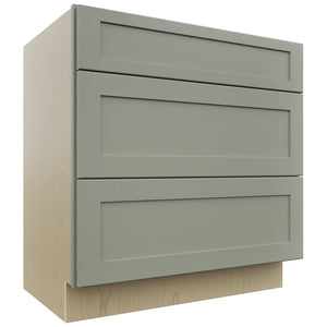 Fabuwood Galaxy Pistachio Green VDB33-34 Vanity Drawer Cabinet, Front View