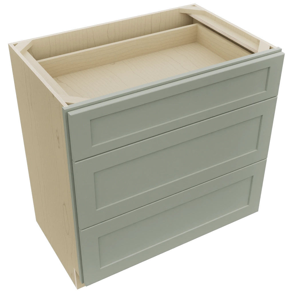 Fabuwood Galaxy Pistachio Green VDB33-34 Vanity Drawer Cabinet, Top View