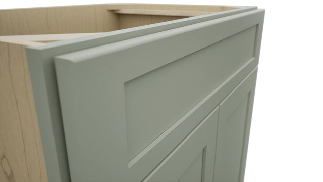 Fabuwood Galaxy Pistachio Green VSB30-34 Vanity Sink Cabinet, Detail View