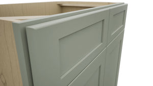 Fabuwood Galaxy Pistachio Green VSB33-34 Vanity Sink Cabinet, Detail View