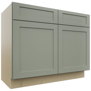 Fabuwood Galaxy Pistachio Green VSB42-34 Vanity Sink Cabinet, Front View