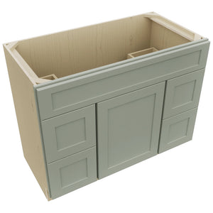 Fabuwood Galaxy Pistachio Green VSD30DL Vanity Combo Cabinet, Top View
