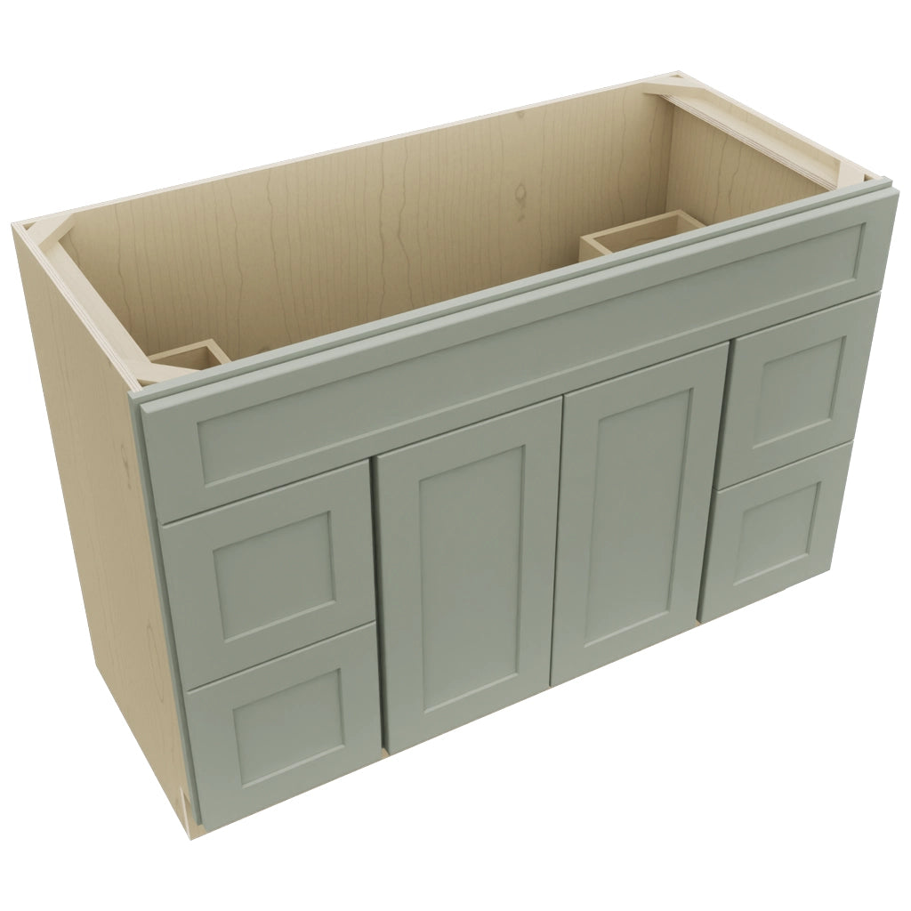 Fabuwood Galaxy Pistachio Green VSD30DR Vanity Combo Cabinet, Top View