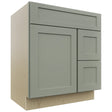 Fabuwood Galaxy Pistachio Green VSD36DR Vanity Combo Cabinet, Front View