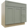 Fabuwood Galaxy Pistachio Green VSD48 Vanity Combo Cabinet, Front View