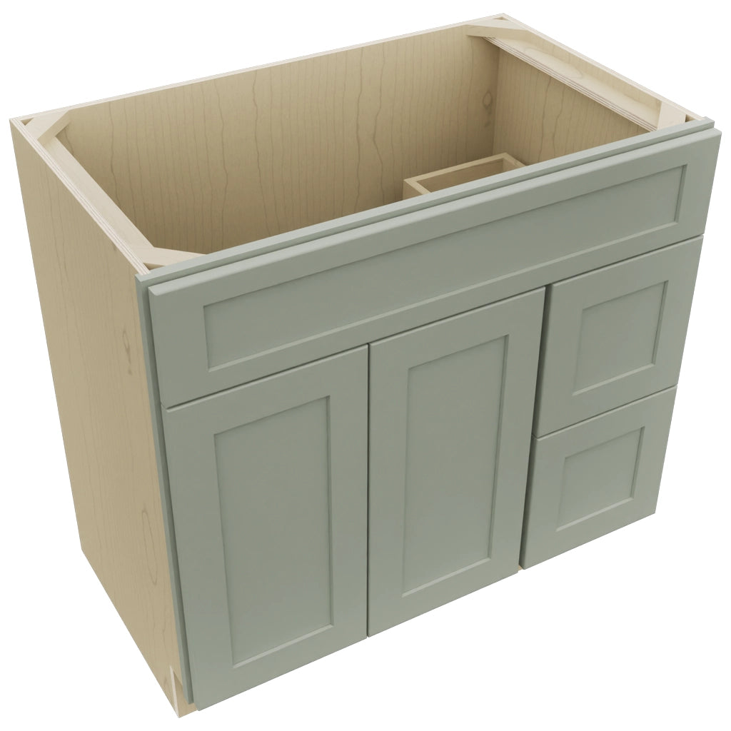 Fabuwood Galaxy Pistachio Green VSD48 Vanity Combo Cabinet, Top View