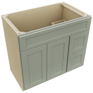 Fabuwood Galaxy Pistachio Green VSD48 Vanity Combo Cabinet, Top View