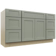 Fabuwood Galaxy Pistachio Green VSD60SINGLE Vanity Combo Cabinet, Front View