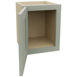 Fabuwood Galaxy Pistachio Green W1215 Wall Standard Cabinet, Open View