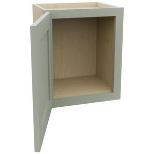 Fabuwood Galaxy Pistachio Green W1518 Wall Standard Cabinet, Open View