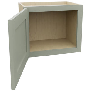 Fabuwood Galaxy Pistachio Green W1815 Wall Standard Cabinet, Open View