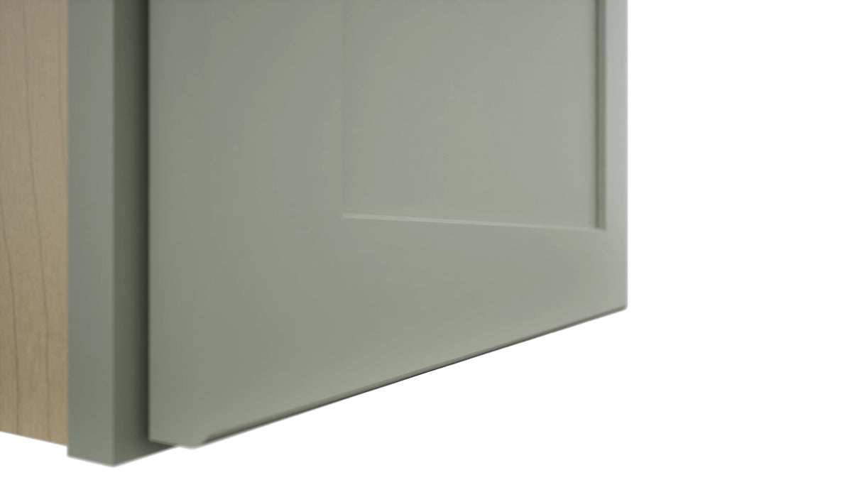 Fabuwood Galaxy Pistachio Green W1815 Wall Standard Cabinet, Detail View