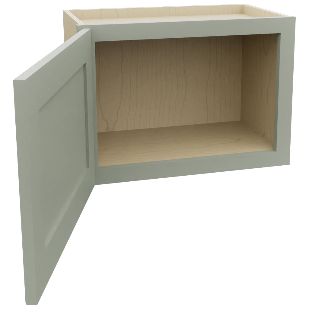 Fabuwood Galaxy Pistachio Green W2115 Wall Standard Cabinet, Open View