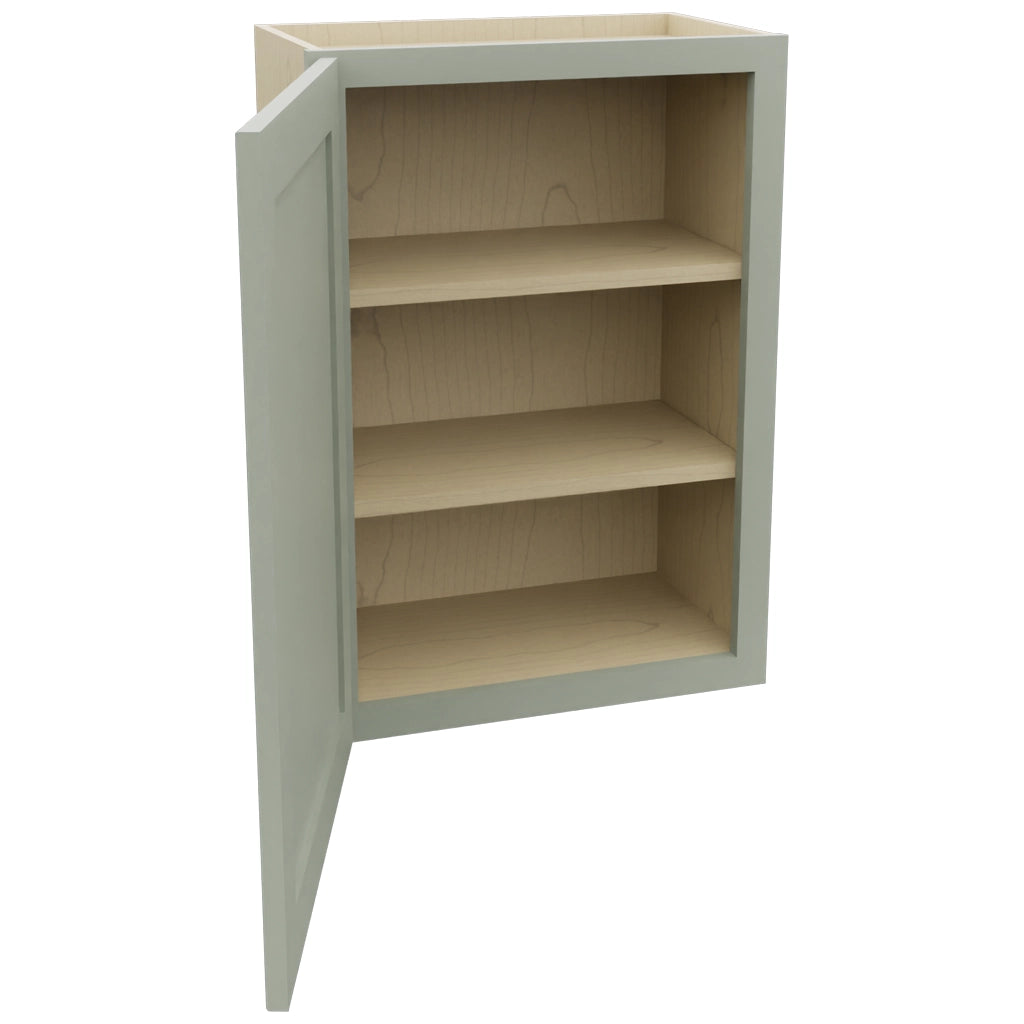 Fabuwood Galaxy Pistachio Green W2130 Wall Standard Cabinet, Open View