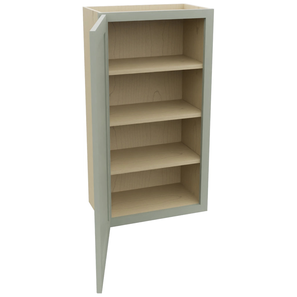 Fabuwood Galaxy Pistachio Green W2139 Wall Standard Cabinet, Open View