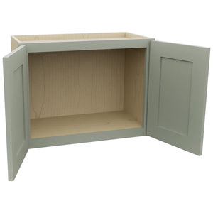Fabuwood Galaxy Pistachio Green W2418 Wall Standard Cabinet, Open View