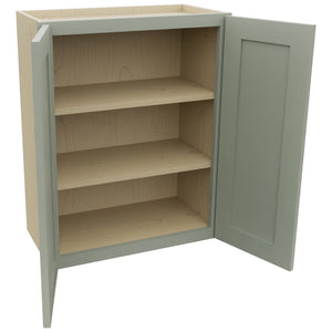 Fabuwood Galaxy Pistachio Green W2430 Wall Standard Cabinet, Open View