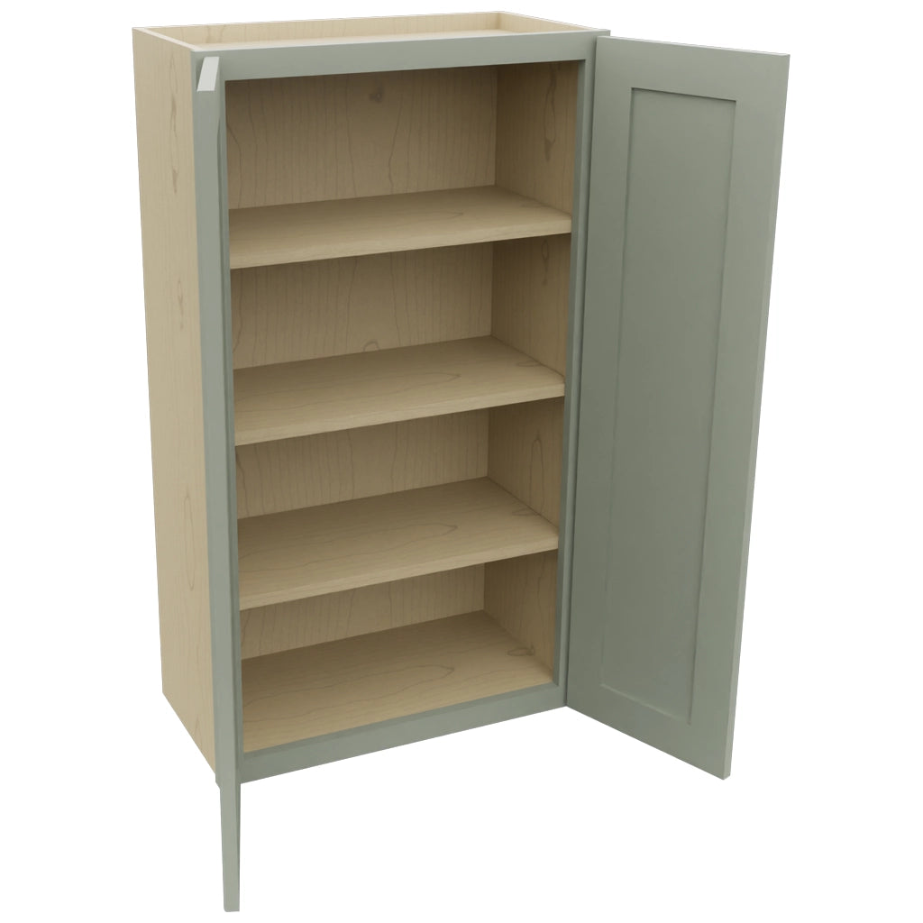 Fabuwood Galaxy Pistachio Green W2442 Wall Standard Cabinet, Open View